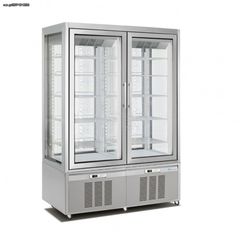 Βιτρίνα συντήρηση & κατάψυξη πανοραμική διπλή 850 lt βεβιασμένη ψύξη. Ιταλίας Διαστάσεις: 132×65×190