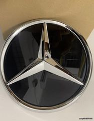 ΣΗΜΑ Mercedes Black/chrome mirror 3D Front Grill Badge For C,E,GLA, CLASS W205 W212 And More distronic Design