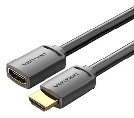 CABLE HDMI MALE/FEMALE 4K/0.5M BLACK AHCBD VENTION