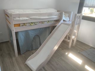 Flexa παιδικό κρεβάτι με τσουλήθρα