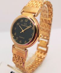 Vintage CHARLES DELON ΓΥΝΑΙΚΕΙΟ ΕΠΙΧΡΥΣΩΜΕΝΟ ΡΟΛΟΙ Quartz Α9536 ΤΙΜΗ