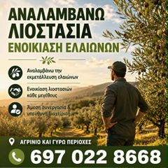 ΑΝΑΖΗΤΩ ΛΙΟΣΤΑΣΙΑ ΓΙΑ ΕΝΙΚΟΙΑΣΗ