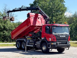 Ανατροπή + Γερανός Scania 2018 P 410 * HIAB X - HIDUO 158 B - 3 + ΤΗΛΕΧΕΙΡΙΣΤΗΡΙΟ * 6x4-thumb-1
