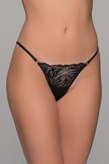 Δαντελένιο Micro G-string - Μαύρο