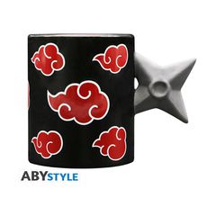 Abysse: Naruto Shippuden - Mug 3D Handle - Shuriken Akatsuki (460ml) (ABYMUGA096)