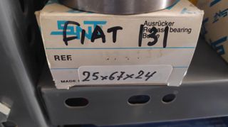 ρουλεμάν τεντωτήρα του ιμάντα χρονισμού , Fiat 131 Super Mirafiori , 128 Super Rally , 1300cc , με διαστασεις 25χ67χ24 , κωδικος : 4178016 , SNT 374133 .