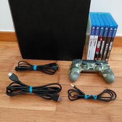 Sony PlayStation 4 Slim 1TB σε άριστη κατάσταση 1 Χειριστήριο 6 Παιχνίδια