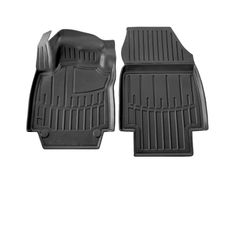 Renault Captur (2013-2019) 5 Door λαστιχένια μαύρα πατάκια σκαφάκια RACE AXION - 2τμχ