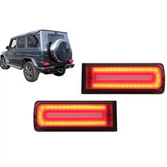 Fotistiká Píso Fóta mpar LED píso fóta katállhlo gia Mercedes G-Class W463 (2008-2017) Ananéosh 2018 Schediasmós Dunamikó Sequential Fotismós strofís Kapnós Red