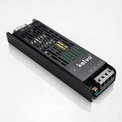 kelvo® ILUMA KLV-107-0016 Slim Τροφοδοτικό/Μετασχηματιστής Class I PELV 300W 12.5A AC 220-240V σε DC 24V IP20 - Γκρι Ανθρακί Ματ - Μ19.6 x Π5.9 x Υ2.8cm - 5 Χρόνια Εγγύηση
