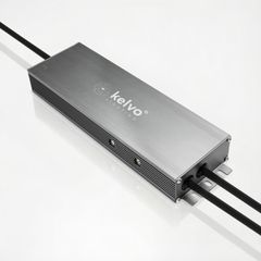 kelvo® SELAS KLV-107-0025 Τροφοδοτικό/Μετασχηματιστής Class I PELV 200W 16.6A AC 220-240V σε DC 12V Αδιάβροχο IP67 - Γκρι Ανθρακί Ματ - Μ25 x Π7.2 x Υ3.2cm - 5 Χρόνια Εγγύηση