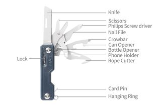 NEXTOOL ΠΟΛΥΕΡΓΑΛΕΙΟ MULTI FUNCTIONAL KNIFE KHAKI (NE20100)