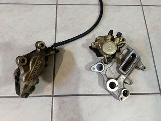 brembo σετ μπρος πίσω με γνήσια brembo τακάκια καινούργια