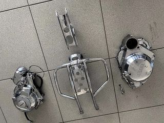 Yamaha XT400 Artesia XT500 Artesia XT600 Artesia 1990/1995 χρωμιωμένα Καπάκι Συμπλέκτη,Καπάκι Βολάν, ποδιά και βαση κινητηρα όλα σε Άριστη Κατάσταση!!!-thumb-1