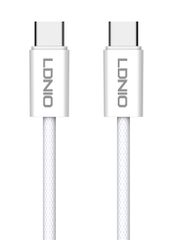 LDNIO καλώδιο USB-C iP-901c, 65W, 480Mbps, 1m, λευκό