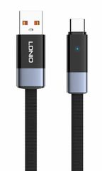 LDNIO καλώδιο USB-C σε USB LS242c, flat, 50W, 480Mbps, 2m, μαύρο