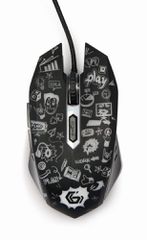 MOUSE USB OPTICAL BLACK/MUS-6B-GRAFIX-01 GEMBIRD