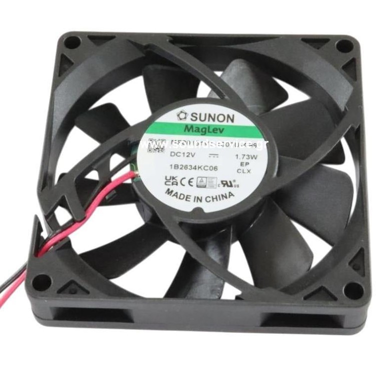 ΑΝΕΜΙΣΤΗΡΑΣ 12V DC 80x80x15mm 2-C 0.15A 1.73W 63m3/h 36dBA SUNON