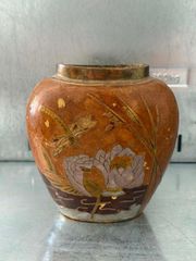 Vintage Βάζο Cloisonné / Σμαλτωμένο Ορειχάλκινο Αντίκα (Ύψος 12cm)
