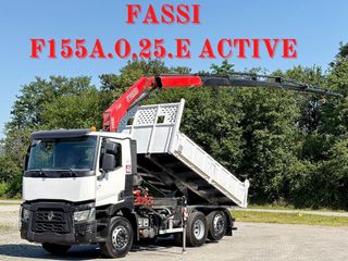 Ανατροπή + Γερανός Renault 2017 C 380 * FASSI F155.A.O.25.E ACTIVE + ραδιόφωνο