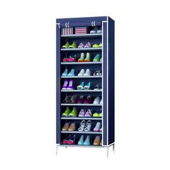 Υφασμάτινη ντουλάπα 9 ραφιών - XG10-9 - 521735 - Blue