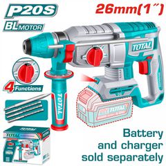 Πιστολέτο Πνευματικό Μπαταρίας TOTAL Li-ion 20V / 26mm BL Motor χωρίς Μπαταρία & Φορτιστή Επαγγελματικό ( TRHLI26208 )