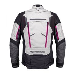 Nordcode Odyssey Lady Jacket Light Grey/Pink Fluo-thumb-1