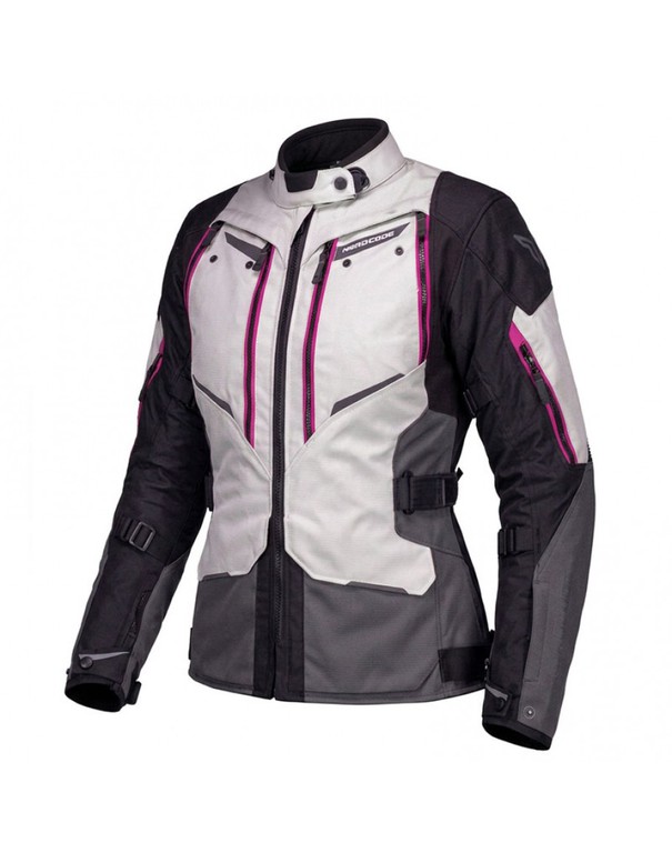 Nordcode Odyssey Lady Jacket Light Grey/Pink Fluo