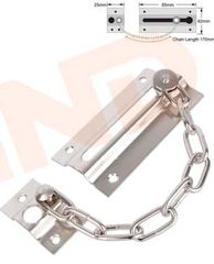 Σύρτης πόρτας με αλυσίδα - 85*42mm - Σετ 12 τεμάχια - 205985