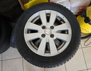 4 ΖΑΝΤΟΛΑΣΤΙΧΑ ΑΛΟΥΜΙΝΙΟΥ ΓΝΗΣΙΑ SUZUKI 165/65/14 , ET45 - 4X100 -4.5J, DOT2824