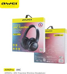 Awei Ασύρματα / Ενσύρματα Over Ear Ακουστικά με 16 ώρες Λειτουργίας Μαύρα
