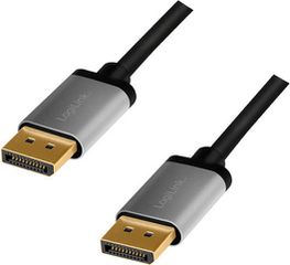 LogiLink Cable DisplayPort male - DisplayPort male 4K 60Hz 5m Μαύρο (CDA0103)