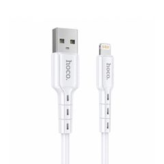 Καλώδιο σύνδεσης Hoco. DU01 Novel USB σε Lightning 2.4A για Φόρτιση και Μεταφορά Δεδομένων Λευκό 1m