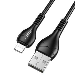 Καλώδιο Σύνδεσης και Φόρτισης Noozy A45 USB σε Lightning 2.4A Μαύρο 1m