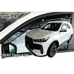 Heko - Ανεμοθραύστες για Chery Tiggo 4 2024 > 5πορτο / SUV Ζευγάρι Αυτοκινήτου Από Εύκαμπτο Φιμέ Πλαστικό - 2 τεμ. (ΑΝΕΜ.25412)