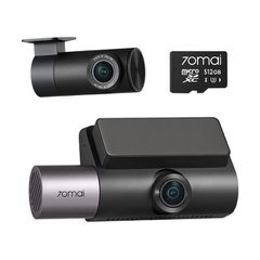 70mai Dash Cam 4K T800 & HD Rear Cam. & 512GB SD 3-Channel w/ Dual 4K, IMX678, HDR Night Vision, AI