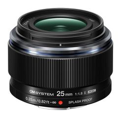 Olympus 25mm 1:1.8 II BLACK M.ZUIKO DIGITAL (ES-M2518) Lense Micro FT