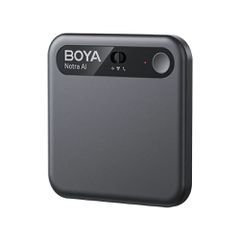 BOYA Notra Black - AI Audio Recorder - 64GB Room/Phone/BT, AI Transcription & Summary