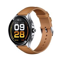 Xiaomi Watch Leather Strap (White/Brown/orange)-thumb-1