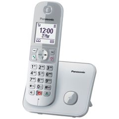 Ασύρματο Ψηφιακό Τηλέφωνο Panasonic KX-TG6851 EU με Μεγάλη Οθόνη και Ανοιχτή Ακρόαση Ασημί