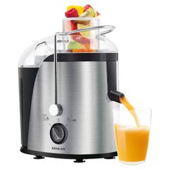 Αποχυμωτής Αργής Σύνθλιψης Sencor SJE 741SS 400W με Φίλτρο Τιτανίου και Αυτόματο Διαχωρισμό Πολτού