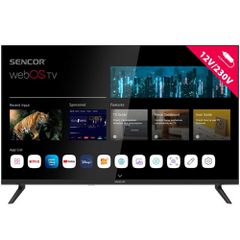 Τηλεόραση Sencor SLE 32S830MB webOS SMART TV HD Ready HDR 10 32" με Δυνατότητα για Τροφοδοσία 230V και 12V