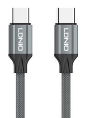 LDNIO καλώδιο USB-C iP-441c, 65W, 480Mbps, 1m, γκρι
