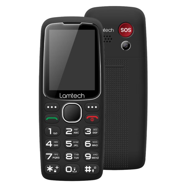 LAMTECH MOBILE PHONE 2.4′ GR DUAL SIM TINY L II BLACK/BLUE/RED