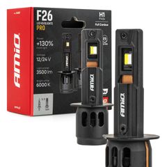 AMiO - Λάμπες LED F26 Pro Series H1 12/24V 68W 2900-3550lm 6.000K Full Can-Bus Plug - 2 Τεμ. (04869/AM)
