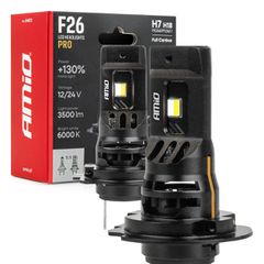 AMiO - Λάμπες LED F26 Pro Series H7/H18 12/24V 68W 2900-3550lm 6.000K Full Can-Bus Plug - 2 Τεμ. (04872/AM)