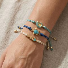 Βραχιόλι unisex χειροποίητο με charms-thumb-1