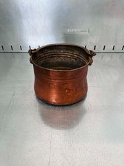 Vintage Χάλκινο Μπακράτσι / Παραδοσιακό Δοχείο με Σιδερένιο Χερούλι (Αντίκα)
