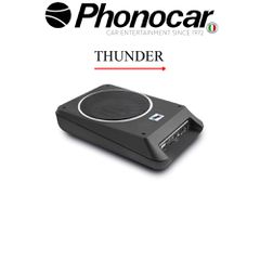 PHONOCAR 02.911 Ø 200 mm Ultra Flat Subwoofer Με Ενισχυτή Κατηγορίας D, Σειρά Thunder.