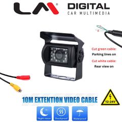LM DIGITAL BC UNI-T06 Κάμερα Εμπρός Ή Πίσω Αναλογική Cvbs, 110O Με Connector Rca, 12/24V